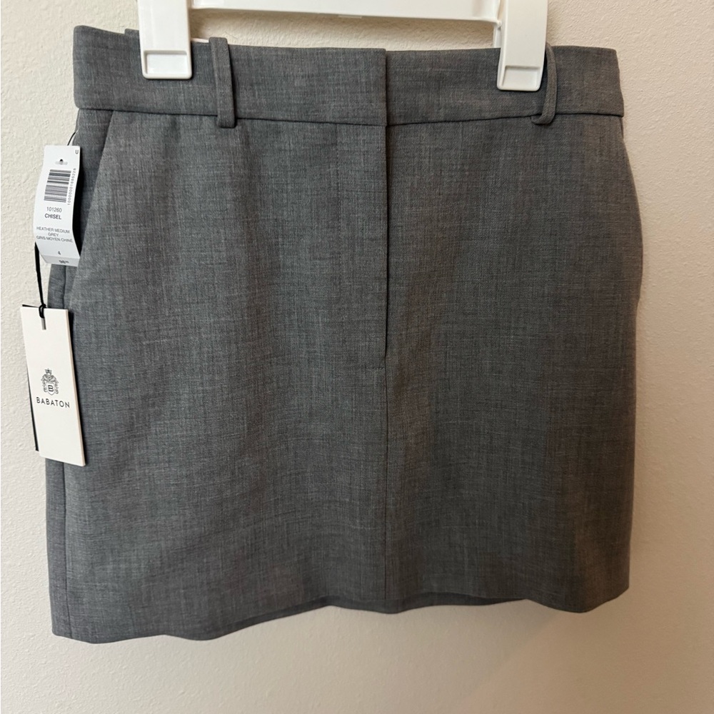 Aritzia Babaton Gray Mini Skirt